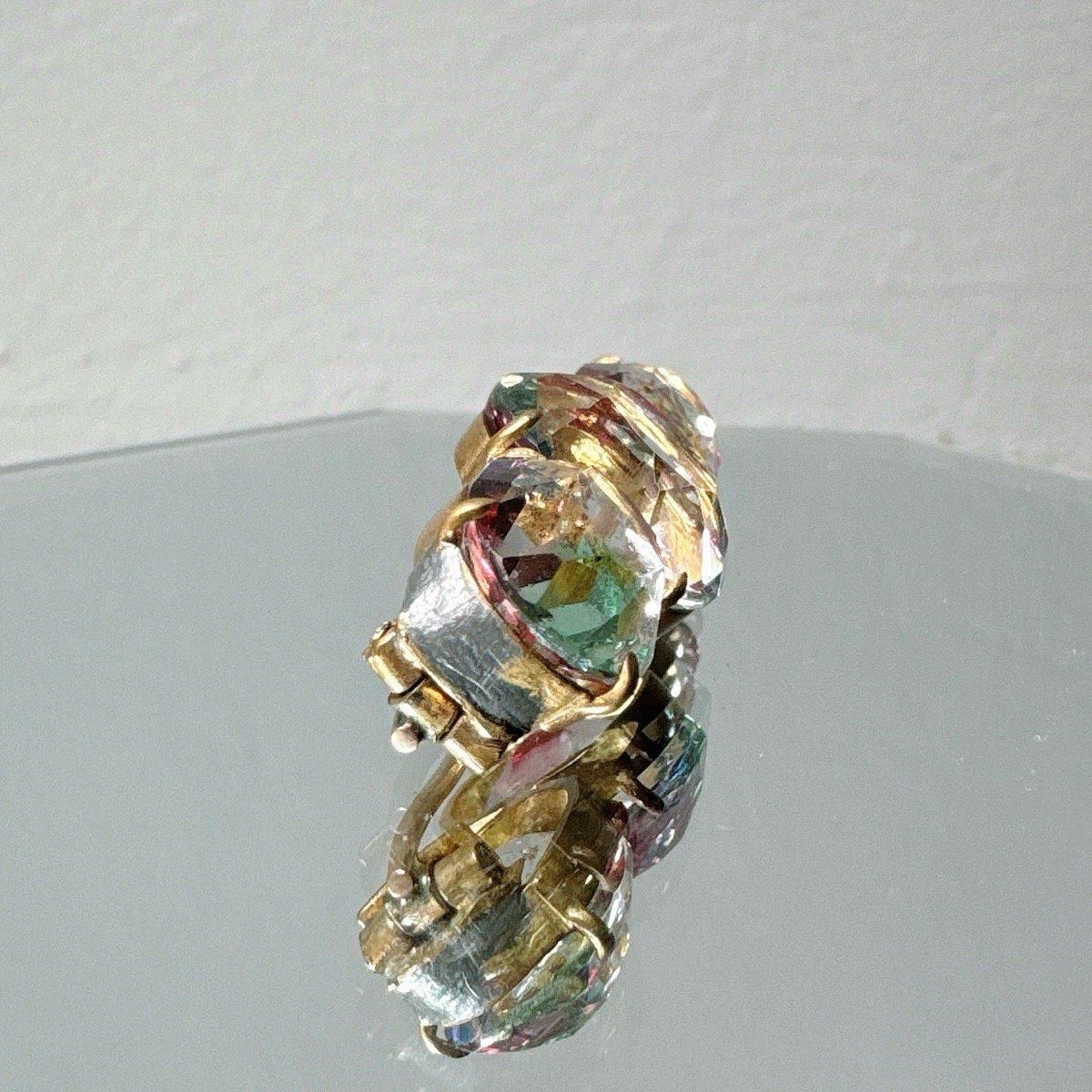1910ǯ ꥹ饹 ֥Iris Glass Brooch