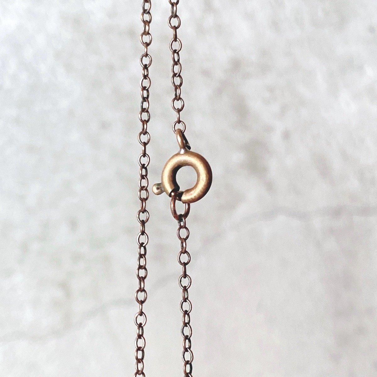 1920-30ǯ ꥹ饹 ɥåץͥå쥹Metal Iris Glass Necklace