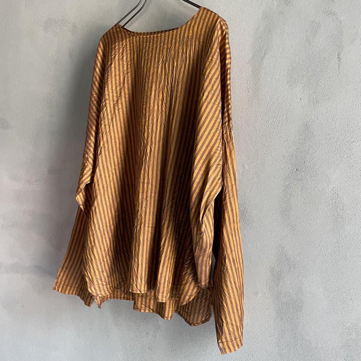 CHRISTIAN PEAU CP R/N LSʥꥹ ݡ ݶ Ĺµ åȥBROWN STRIPE