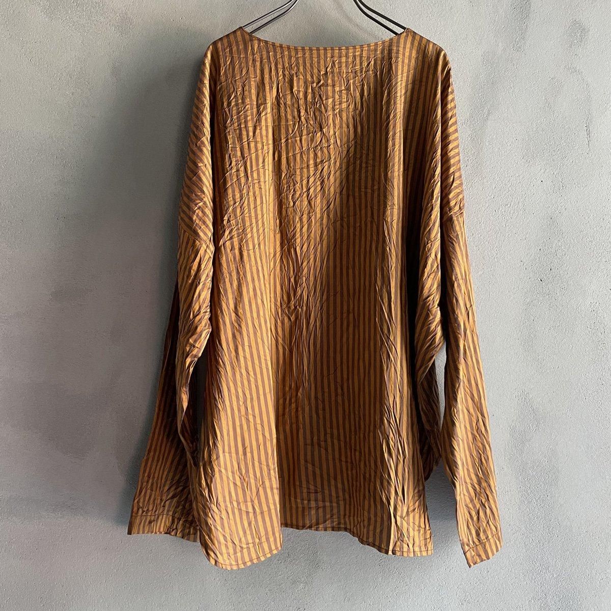 CHRISTIAN PEAU CP R/N LSʥꥹ ݡ ݶ Ĺµ åȥBROWN STRIPE