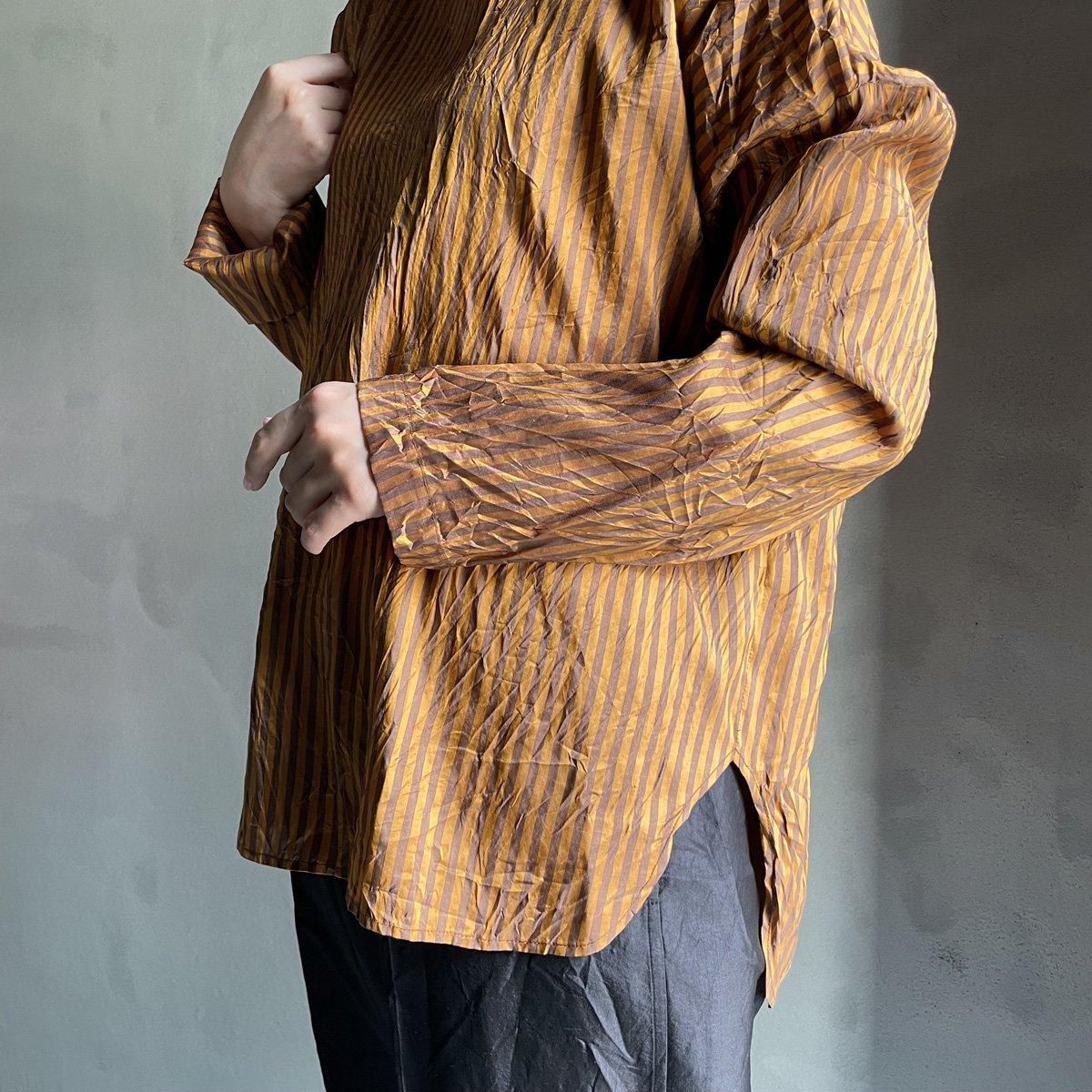 CHRISTIAN PEAU CP R/N LSʥꥹ ݡ ݶ Ĺµ åȥBROWN STRIPE