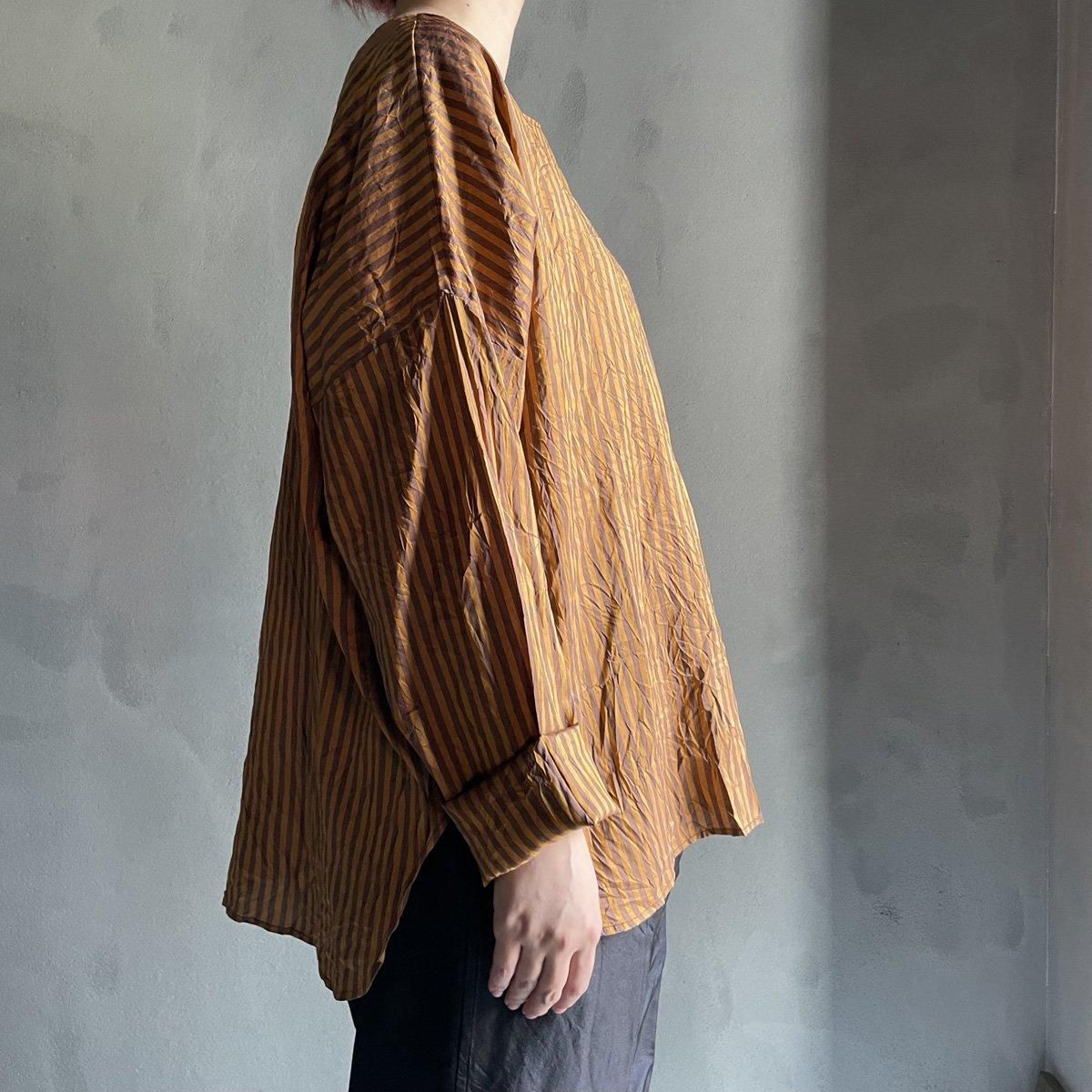 CHRISTIAN PEAU CP R/N LSʥꥹ ݡ ݶ Ĺµ åȥBROWN STRIPE