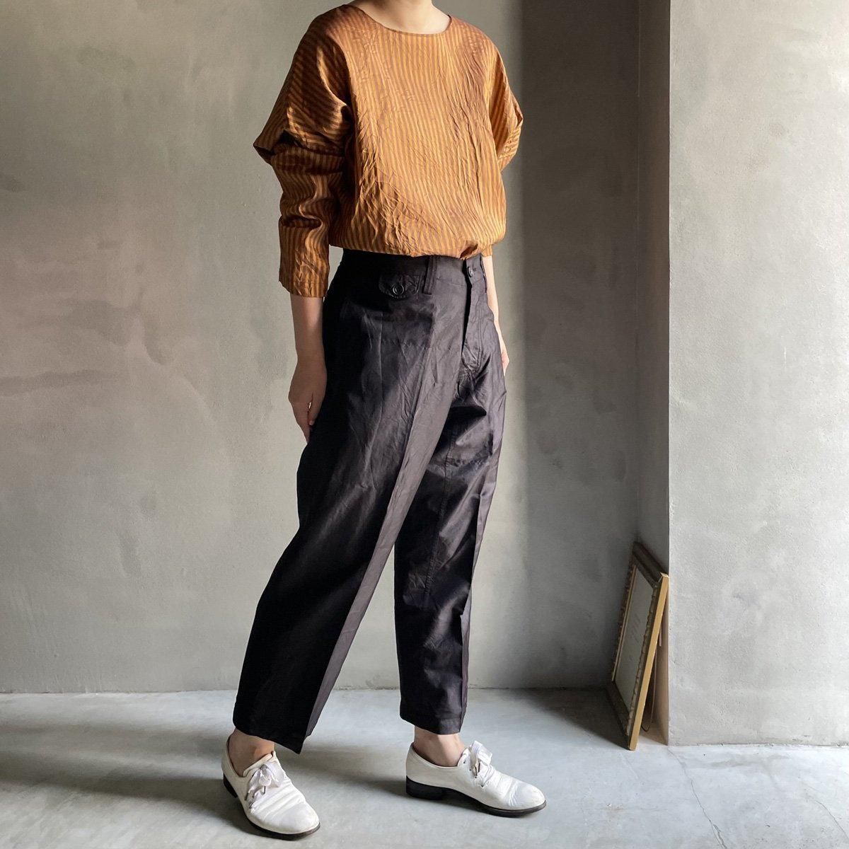 CHRISTIAN PEAU CP R/N LSʥꥹ ݡ ݶ Ĺµ åȥBROWN STRIPE