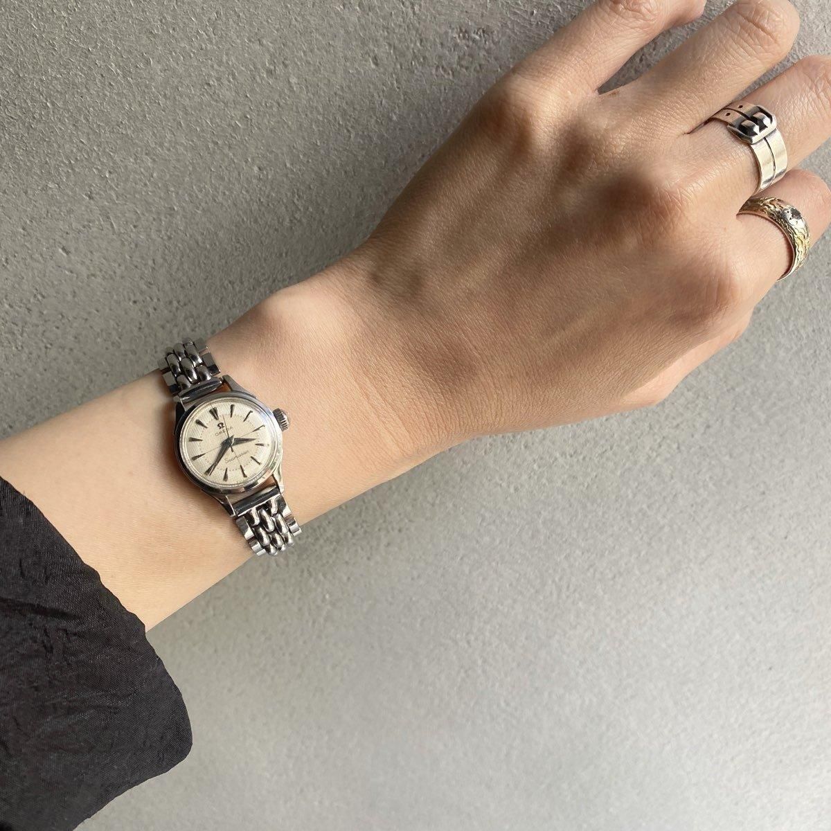 O-7697| オメガ OMEGA シーマスター コスミック レディース SS