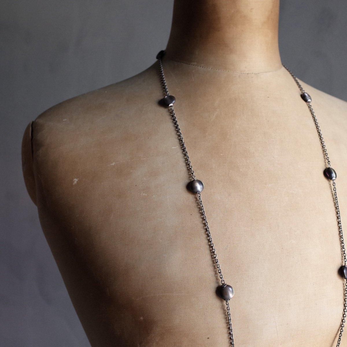 С Х󥷥  ͥå쥹1900-1920's Silver Abalone Shell Long Necklace