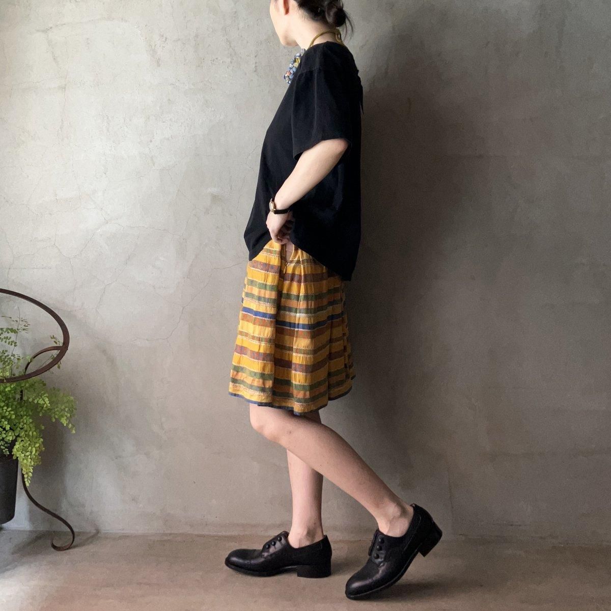 ե ơ 㥬 ޥܡ ܥåå ȡFrench Vintage Jacquard Multiborder Skirt