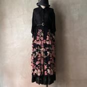 U.S.ơ 硼å  ץ ɥ쥹Vintage Georgette Floral Print Dress