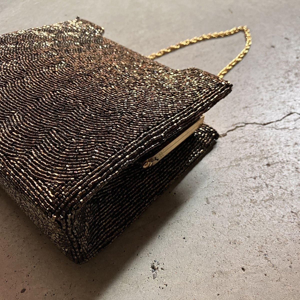 ơ ӡ ܥå Хå Dead StockVintage Beads BagGold