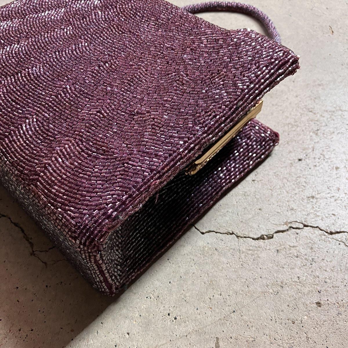 ơ ӡ ܥå Хå Dead StockVintage Beads BagMagenta