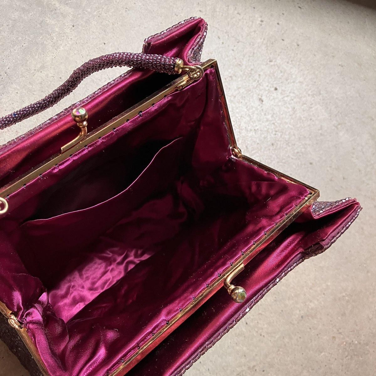 ơ ӡ ܥå Хå Dead StockVintage Beads BagMagenta