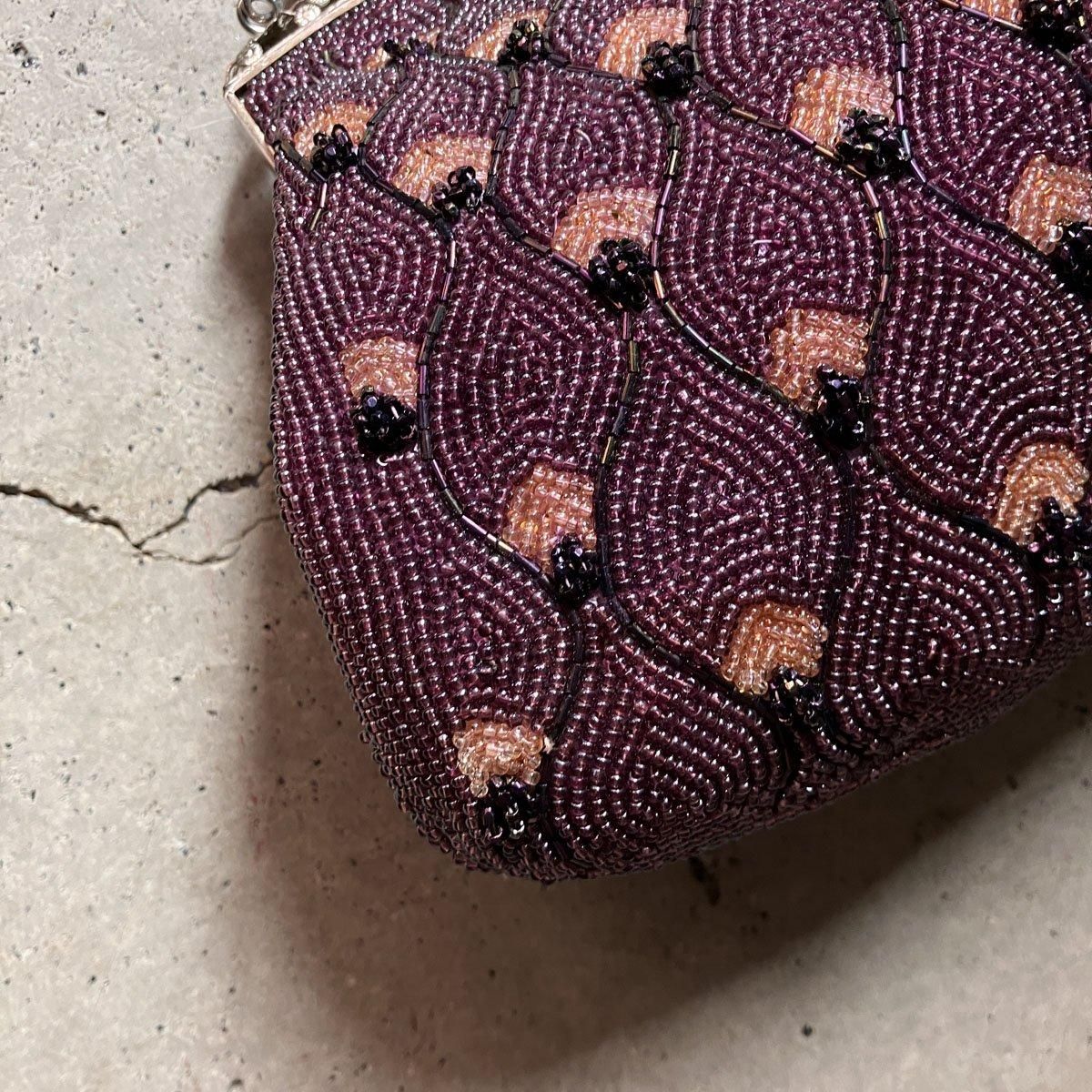 ヴィンテージ ビーズ フェザーパターン バッグ(Vintage Beads ヴィンテージ ビーズ フェザーパターン バッグ(Vintage Beads