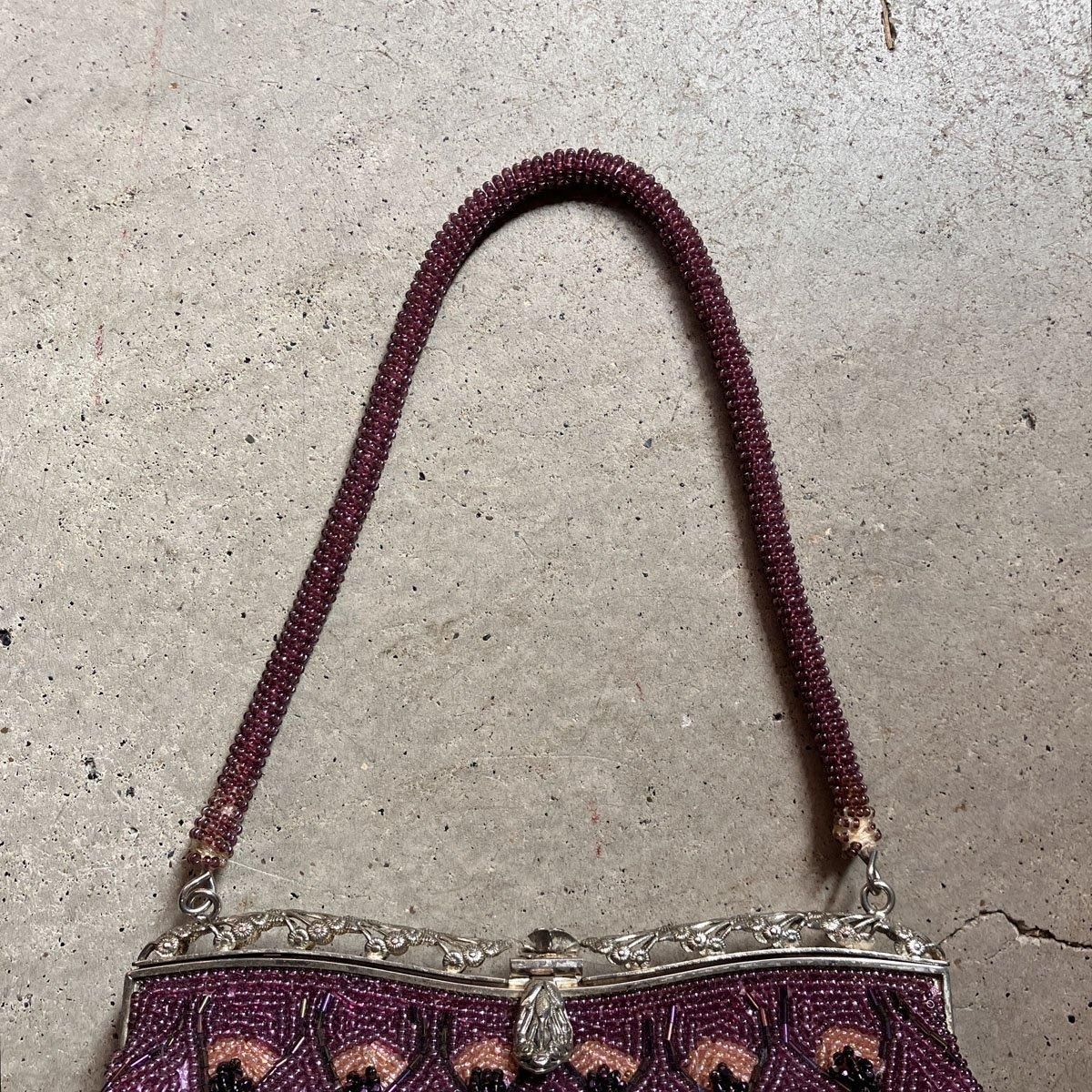 ヴィンテージ ビーズ フェザーパターン バッグ(Vintage Beads ヴィンテージ ビーズ フェザーパターン バッグ(Vintage Beads