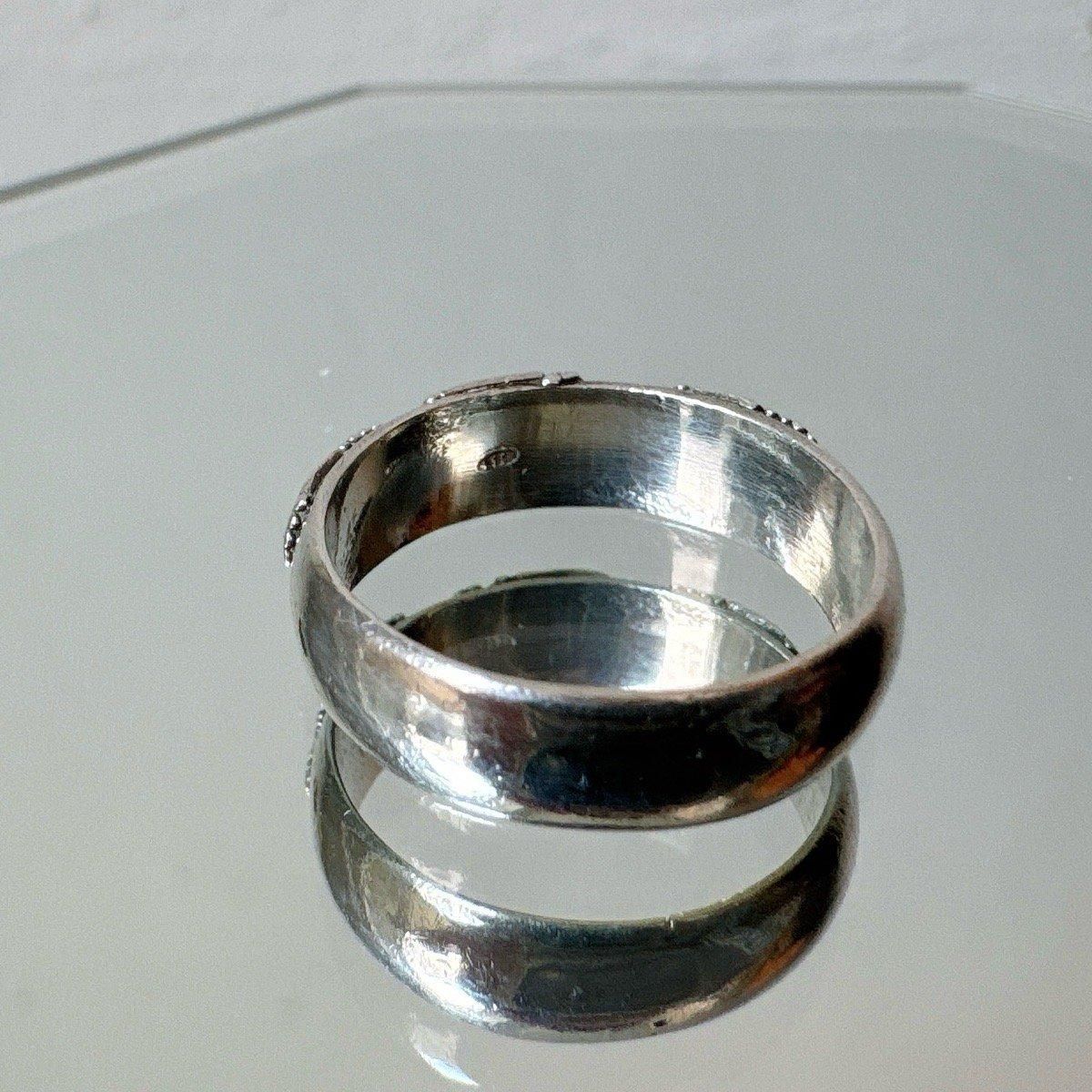 ơ С ĥ Хɥ  Vintage Silver Gold Filled Ring