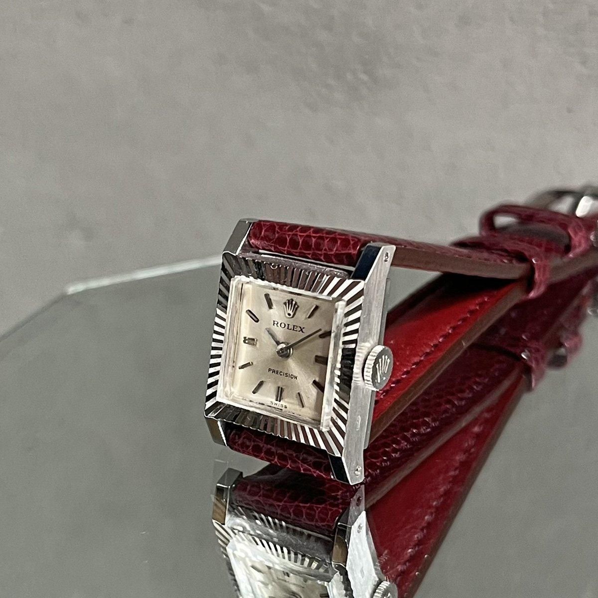 ROLEX プレシジョン スクエアベゼル ROLEX PRECISION(ロレックス プレシジョン)18KWG フルーテッド