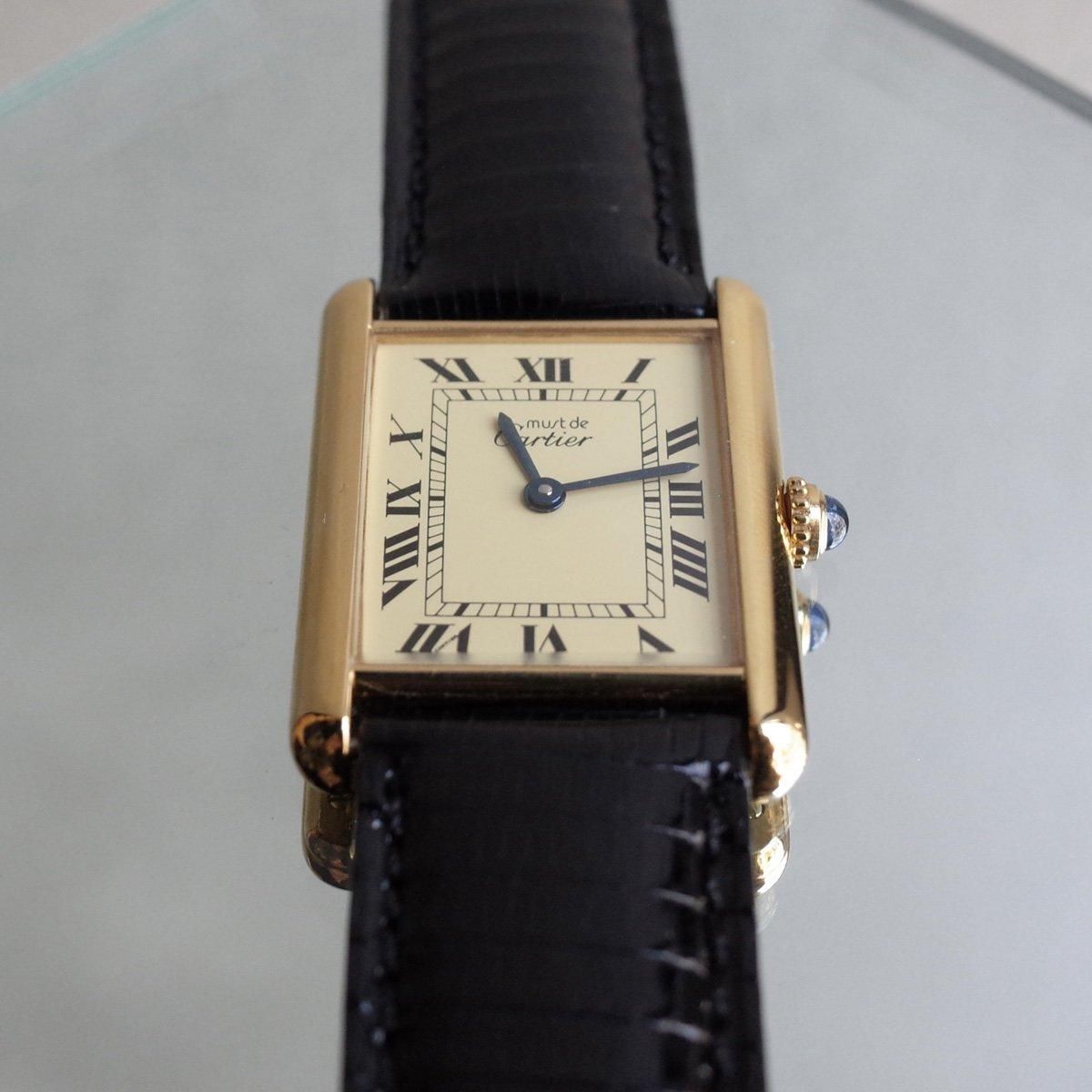 TANK MUST DE CARTIER カルティエ　タンクマスト　LM マスト ドゥ カルティエ タンク LM - ブレゲ数字 ホワイト ダイヤル