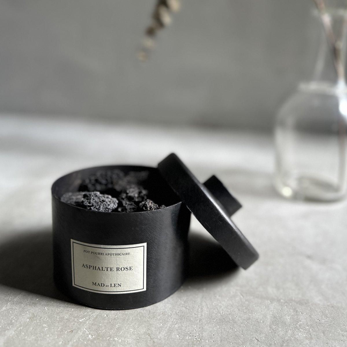 MAD et LEN Pot Pourri d'Apothicaire BLACK LAVA ROCK ASPHART ROSEʥޥɥ ݥץ ֥å å եȥ 