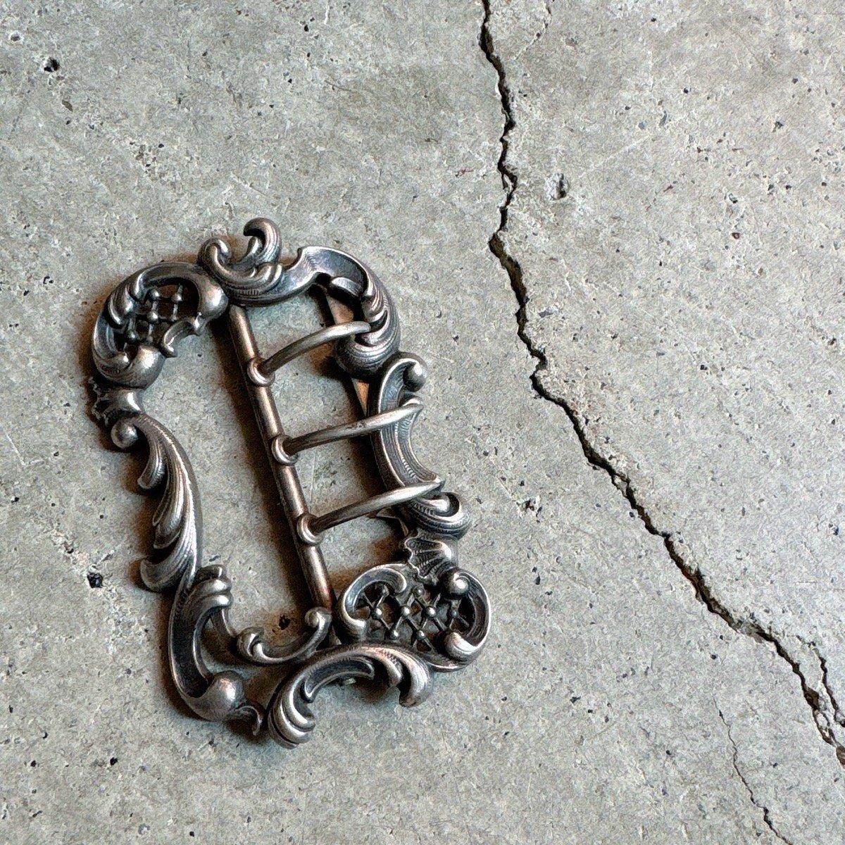 ꥸʥ٥ ߥ / 1900-10ǯ ᥿ 磻ɥХå Metal Wide Buckle