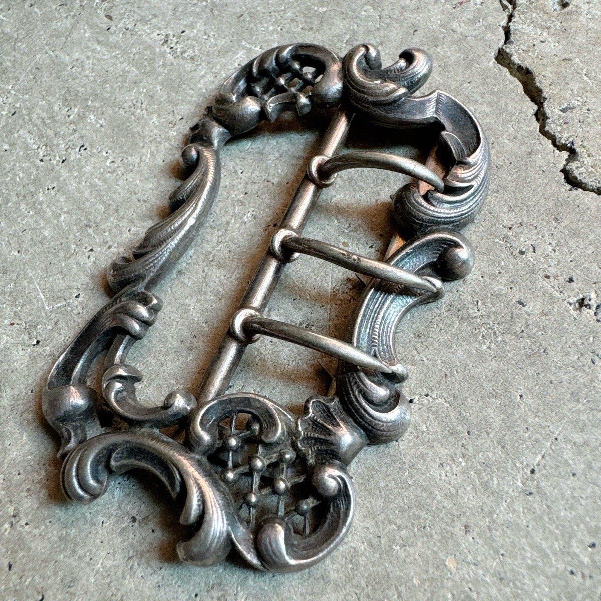 ꥸʥ٥ ߥ / 1900-10ǯ ᥿ 磻ɥХå Metal Wide Buckle
