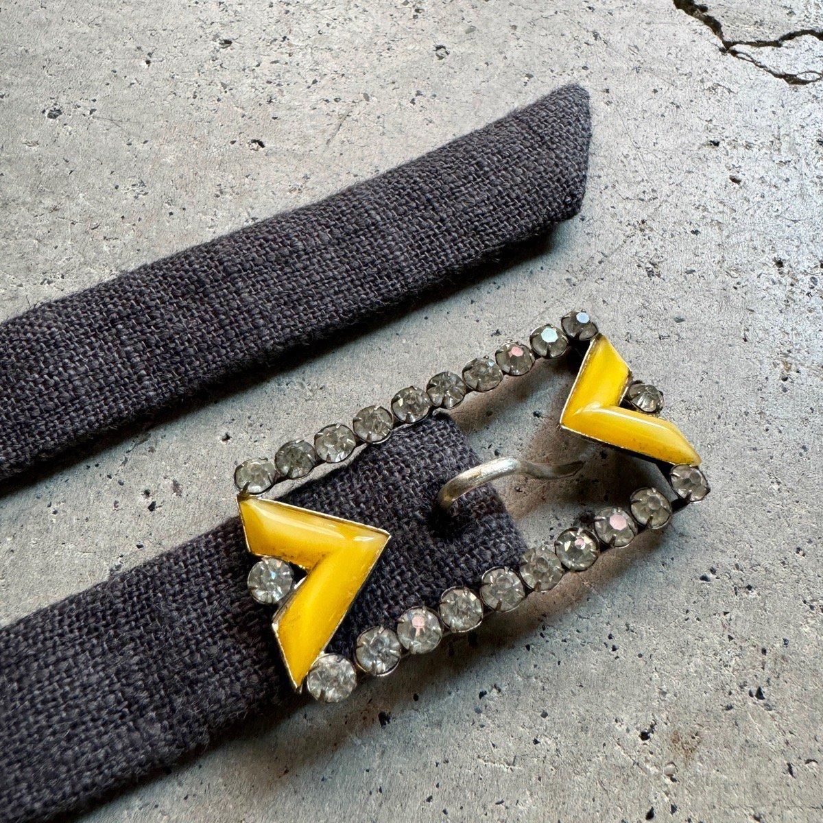 ꥸʥ٥ / 1950ǯ ե  饹  Хå French Glass Buckle
