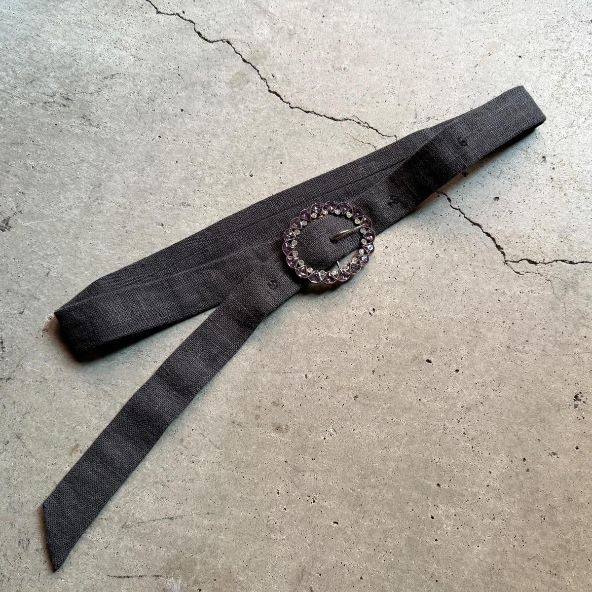 ꥸʥ٥ / 1930ǯ ե ѡץ륬饹 ХХåOriginal Belt / Glass Metal Buckle