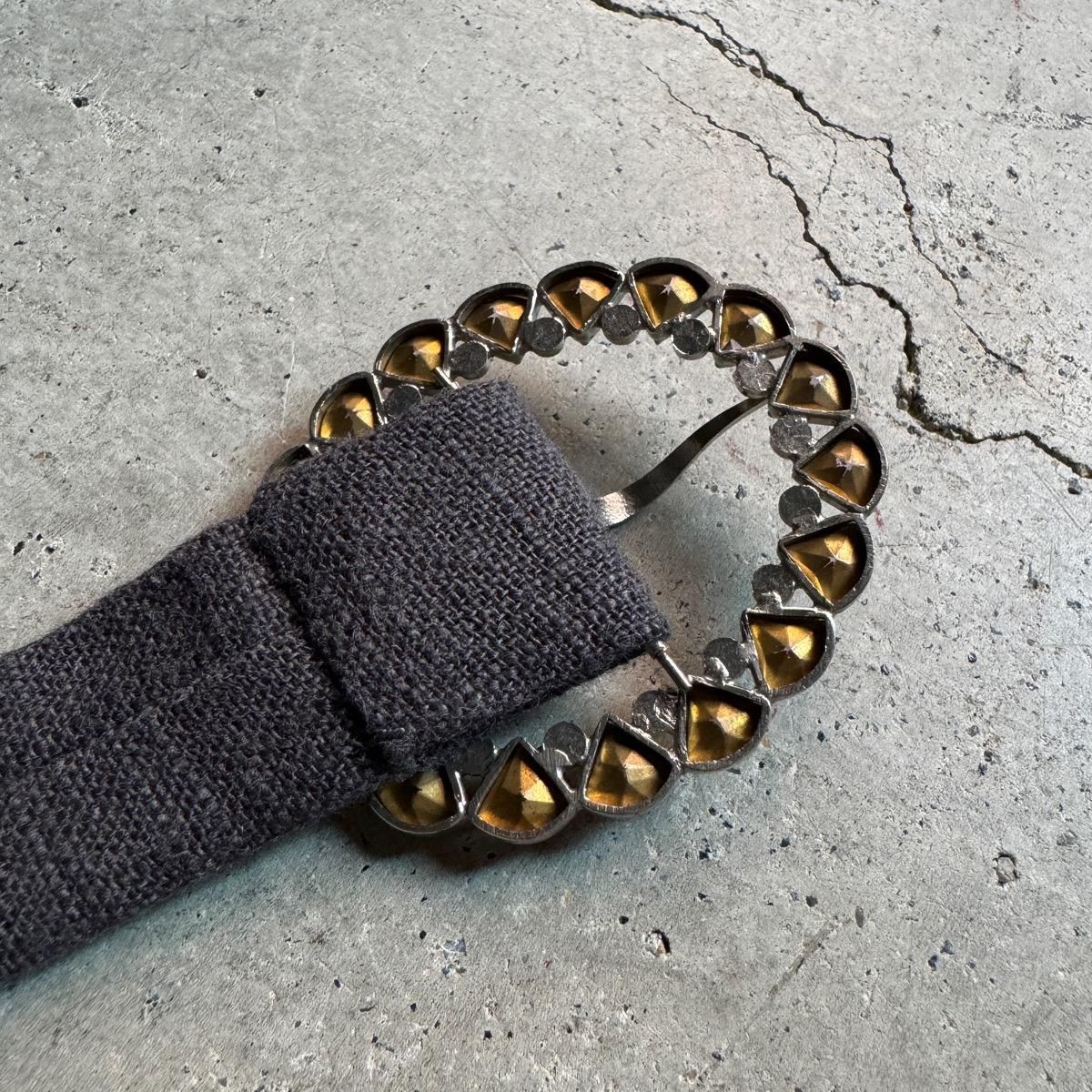 ꥸʥ٥ / 1930ǯ ե ѡץ륬饹 ХХåOriginal Belt / Glass Metal Buckle