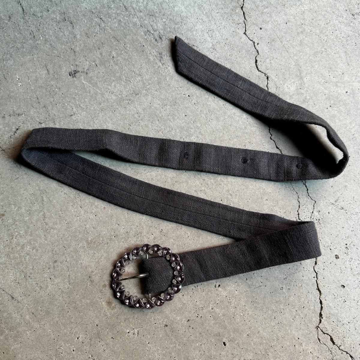 ꥸʥ٥ / 1930ǯ ե ѡץ륬饹 ХХåOriginal Belt / Glass Metal Buckle