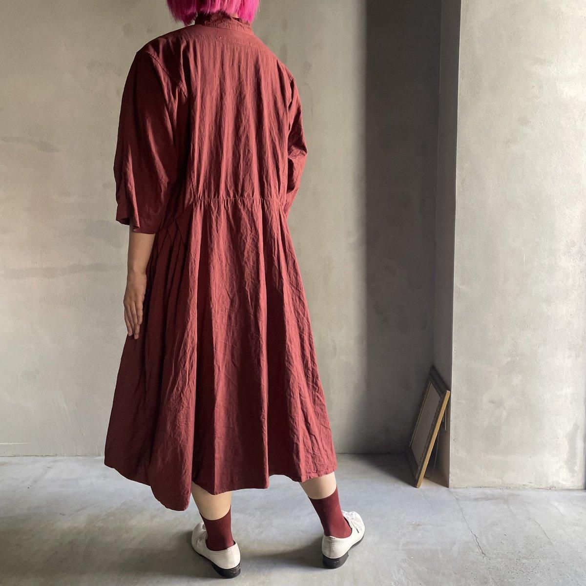 Hallelujah ハレルヤ 侍者のローブ 38 フレンチリネン ワンピース HALLELUJAH 2, Acolyte Robe（ハレルヤ 侍者のローブ）Bordeaux - JeJe