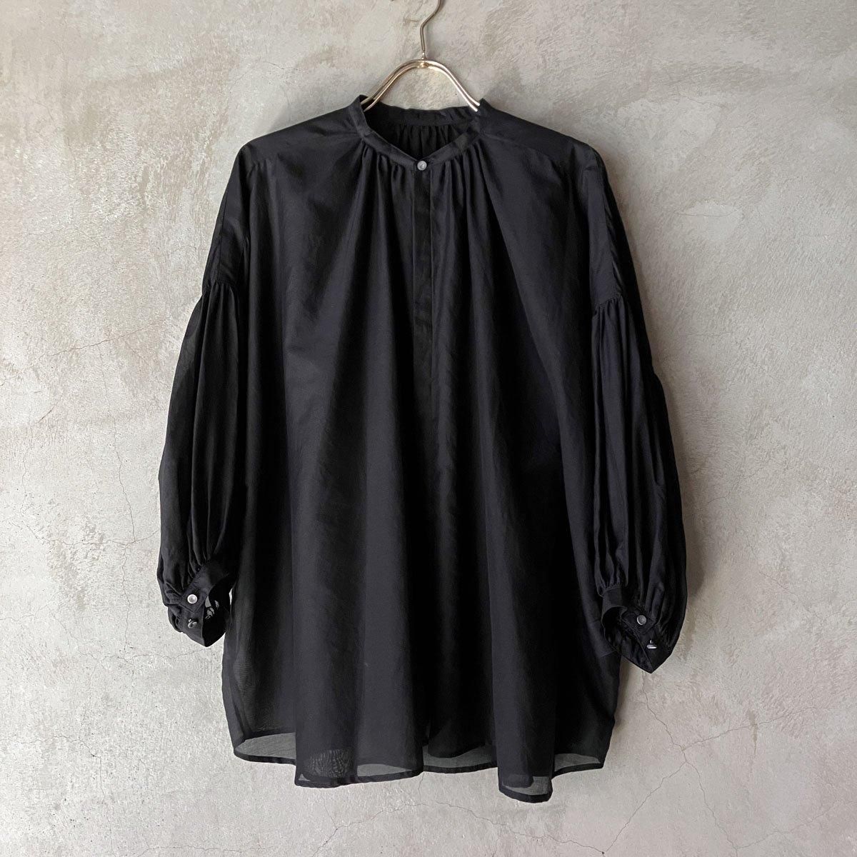 suzuki takayuki puff-sleeve blouseʥ業 ѥե꡼֥֥饦Black