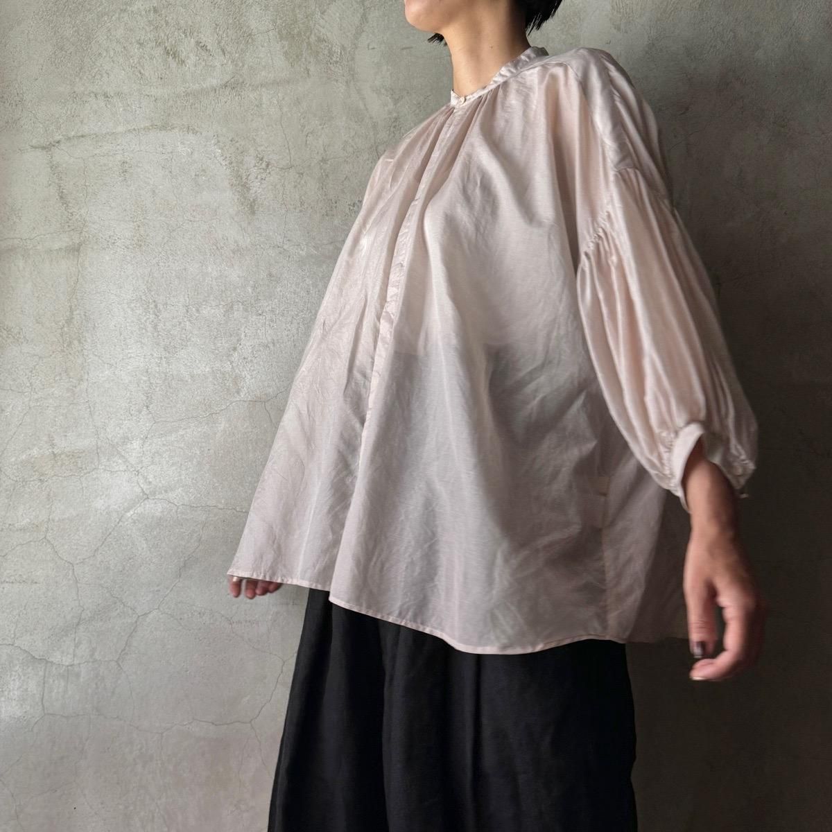 suzuki takayuki puff-sleeve blouseʥ業 ѥե꡼֥֥饦Ice Grey