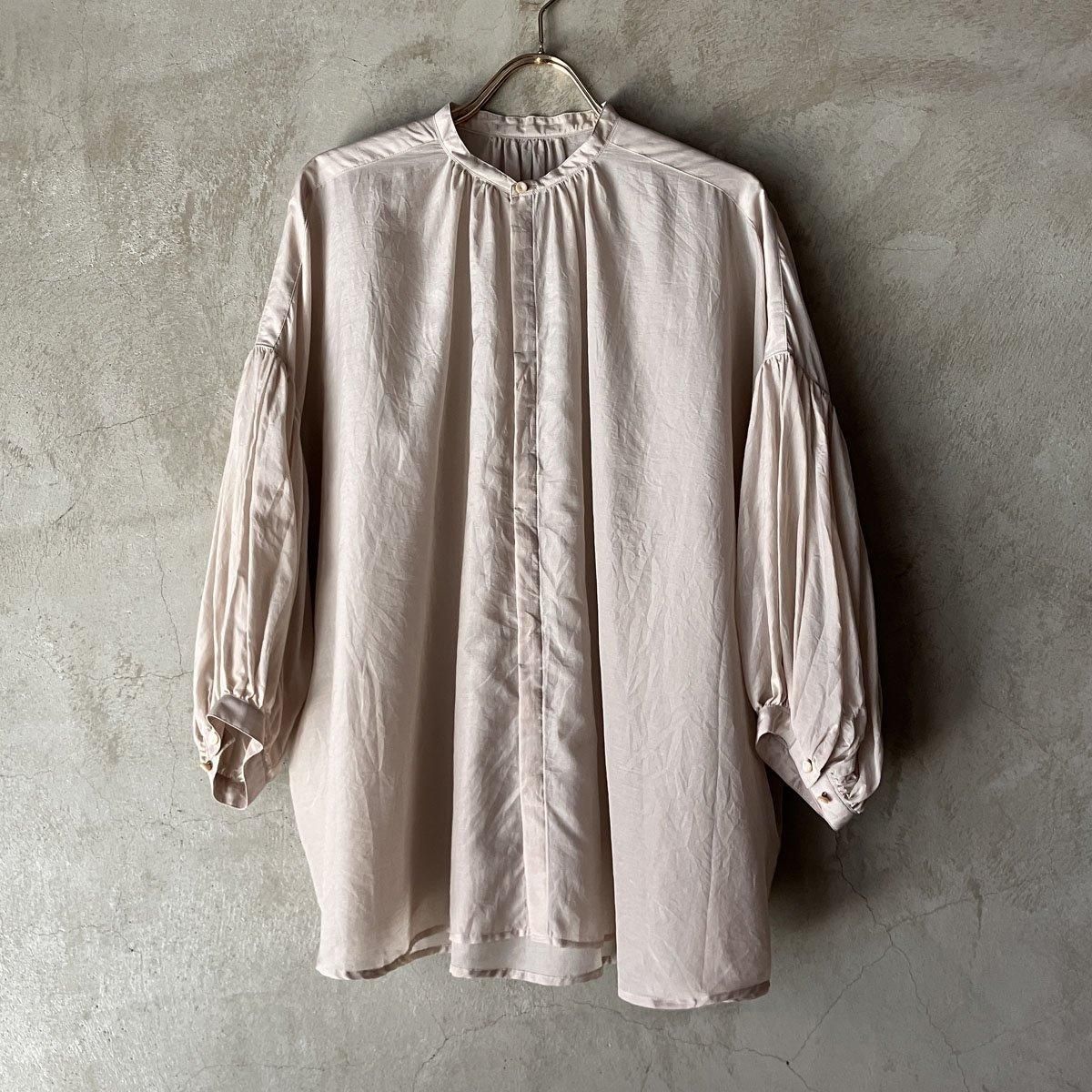 suzuki takayuki puff-sleeve blouseʥ業 ѥե꡼֥֥饦Ice Grey