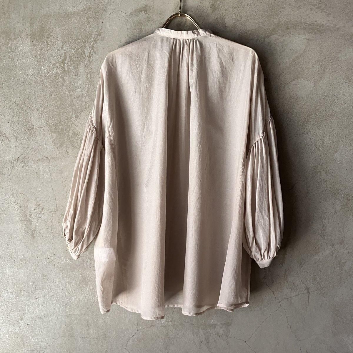 suzuki takayuki puff-sleeve blouseʥ業 ѥե꡼֥֥饦Ice Grey