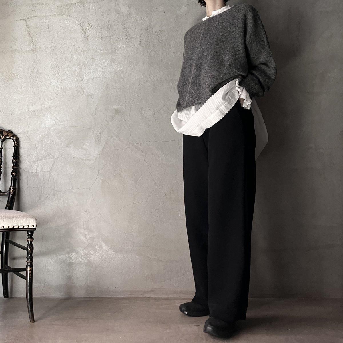 suzuki takayuki sweat pants / wide-straightʥ業 åȥѥ 磻ɥȥ졼ȡBlack / Unisex
