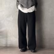 suzuki takayuki sweat pants / wide-straightʥ業 åȥѥ 磻ɥȥ졼ȡBlack / Unisex