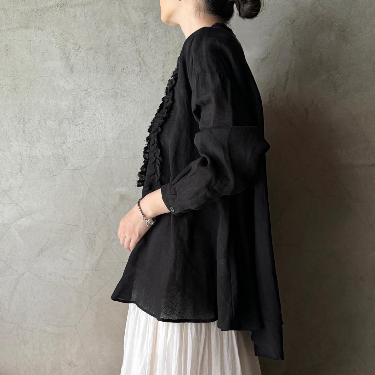 suzuki takayuki frilled blouse(スズキタカユキ フリルドブラウス)Black- JeJe PIANO ONLINE BOUTIQUE 神戸のアンティーク時計,ジュエリー,ファッション専門店 suzuki takayuki frilled blouse(スズキタカユキ フリルドブラウス)Black- JeJe PIANO ONLINE BOUTIQUE 神戸のアンティーク時計,ジュエリー,ファッション専門店