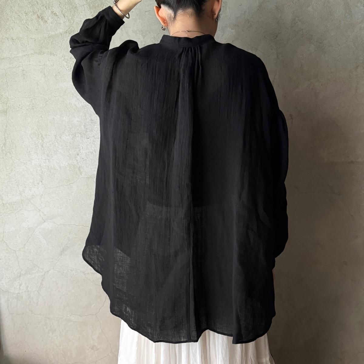 suzuki takayuki frilled blouseʥ業 եɥ֥饦Black