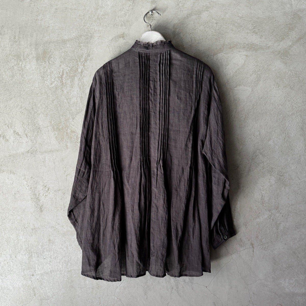 suzuki takayuki pin-tuck blouseʥ業 ԥ󥿥å֥饦Dark bronze