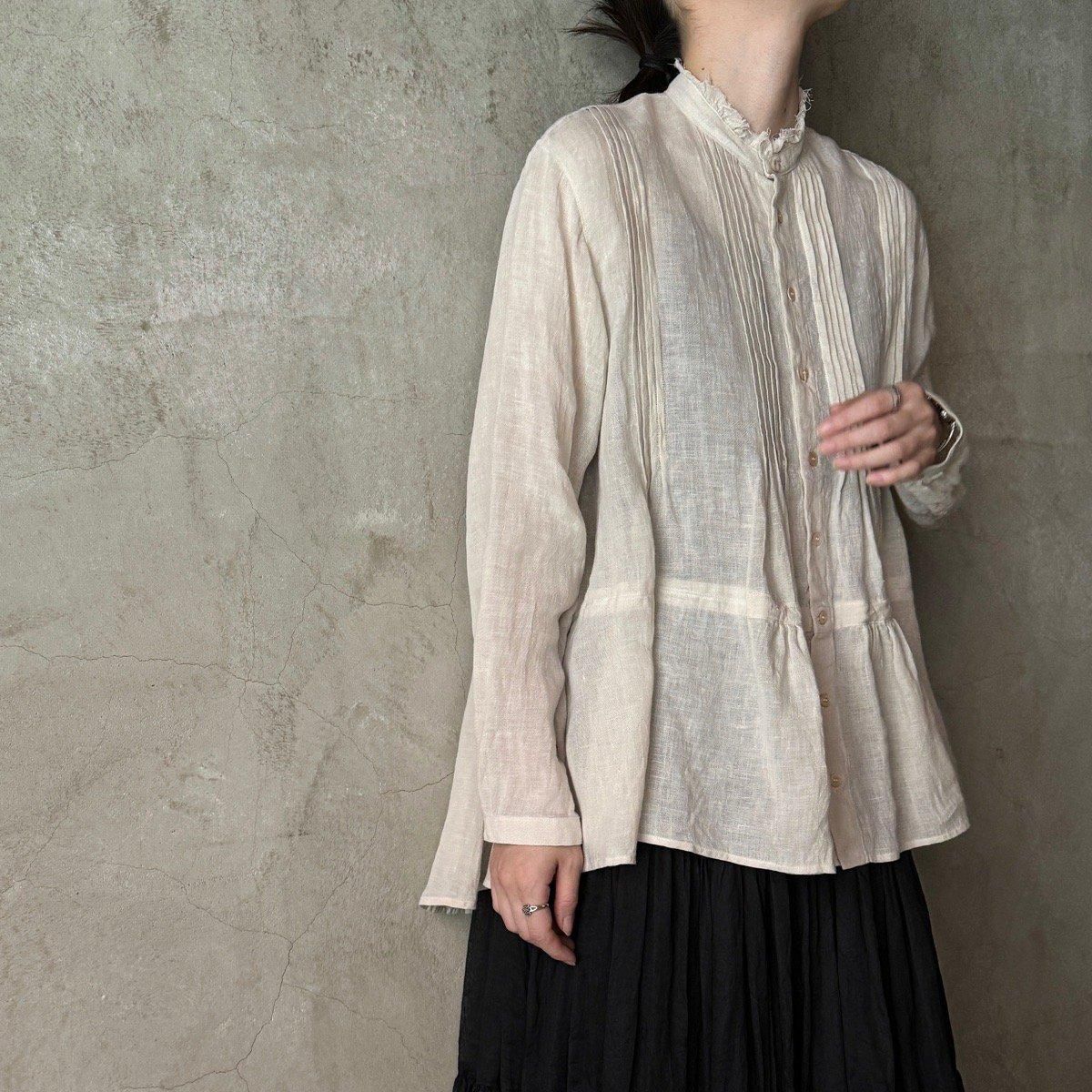 suzuki takayuki pin-tuck blouse(スズキタカユキ ピンタック suzuki takayuki pin-tuck blouse(スズキタカユキ ピンタック