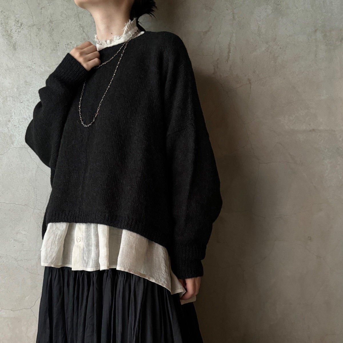 suzuki takayuki alpaca knitted cape（スズキタカユキ アルパカ