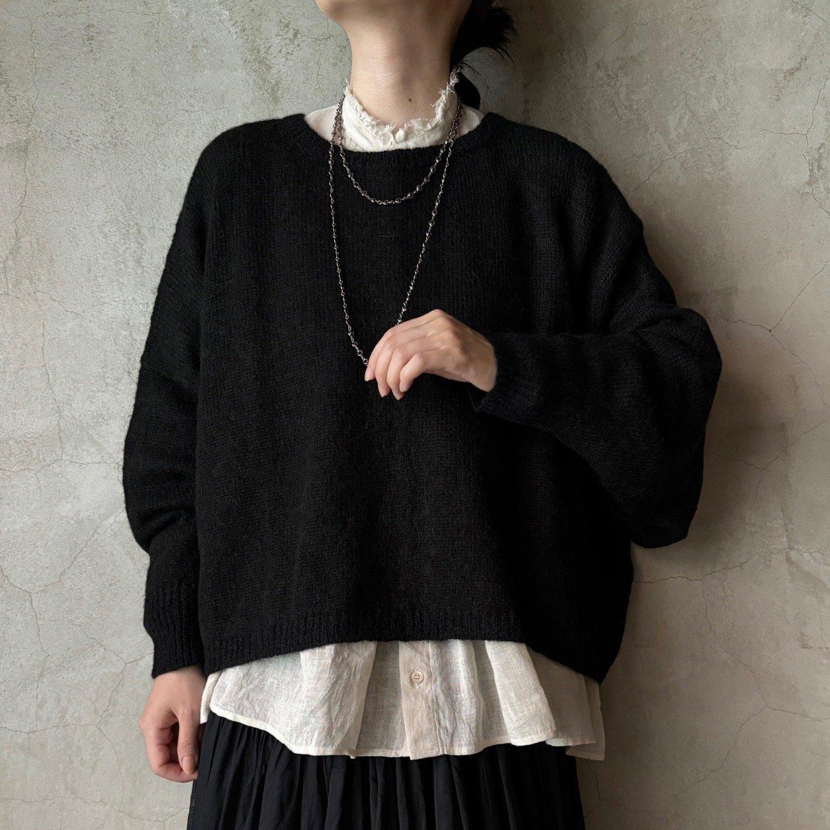 suzuki takayuki alpaca knitted capeʥ業 ѥ ˥åƥɥסBlack