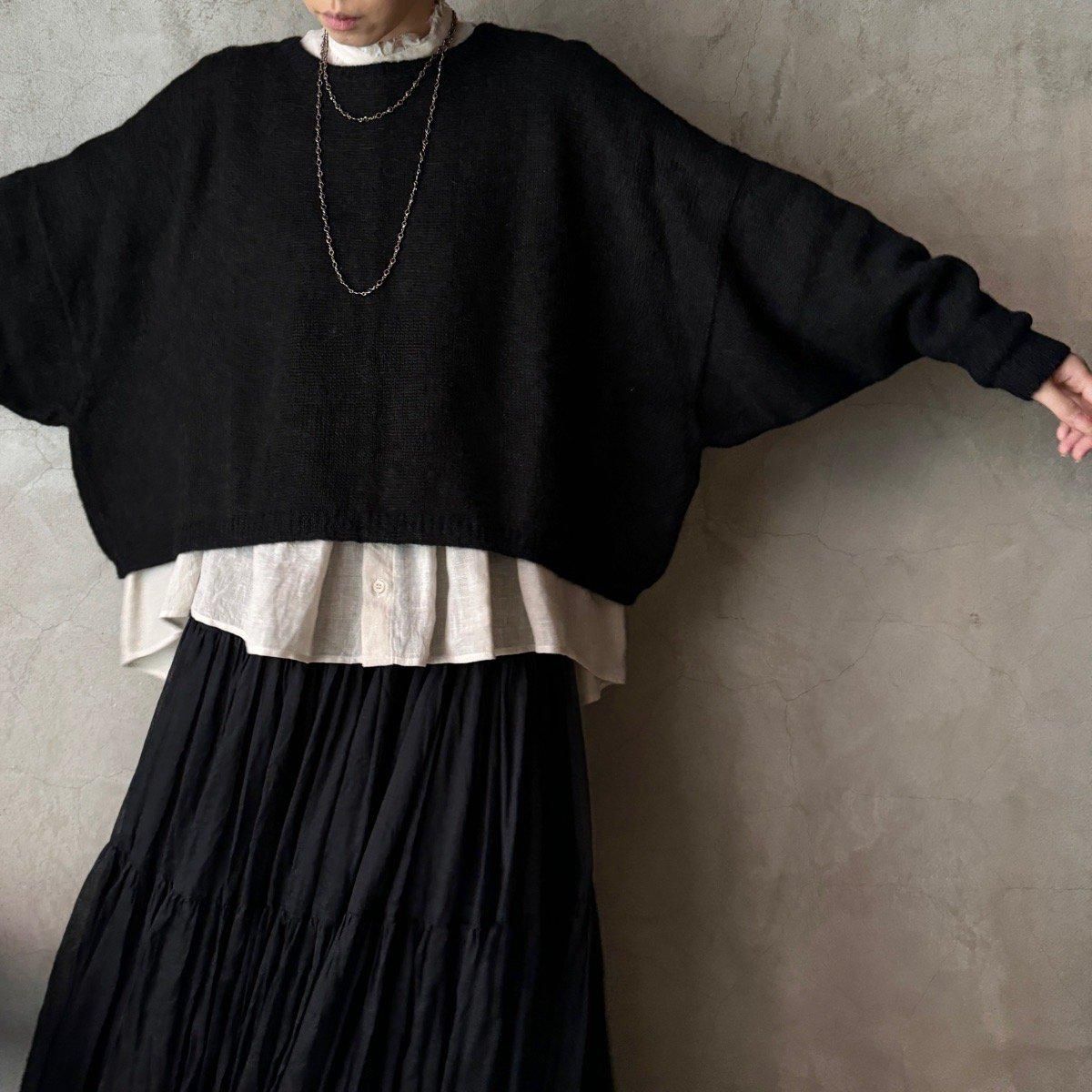suzuki takayuki alpaca knitted capeʥ業 ѥ ˥åƥɥסBlack