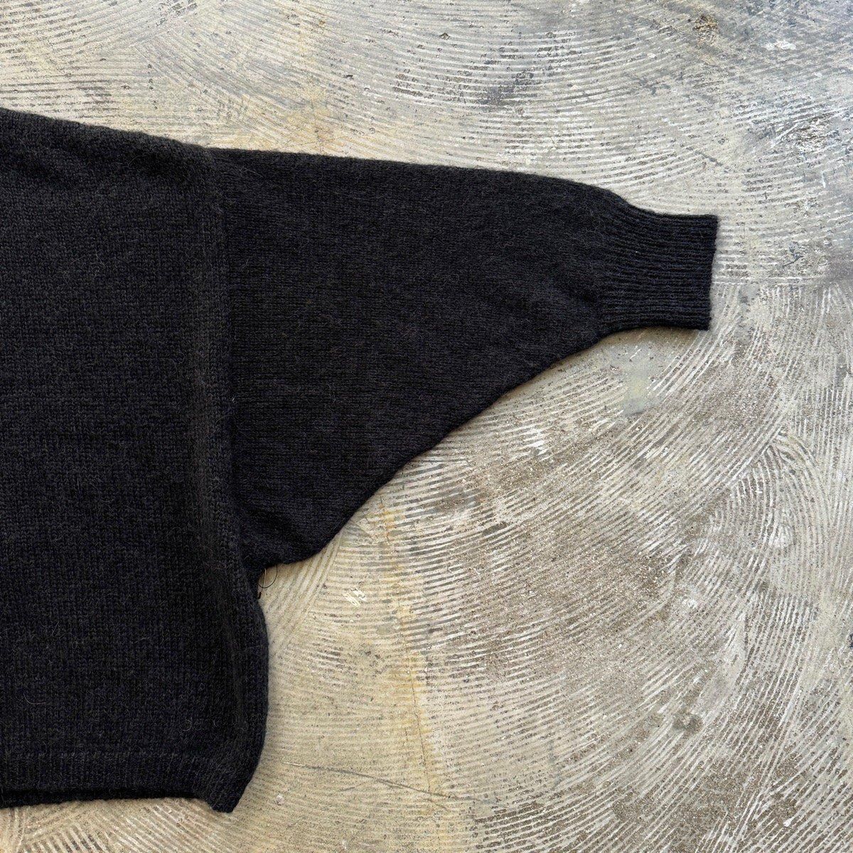 suzuki takayuki alpaca knitted capeʥ業 ѥ ˥åƥɥסBlack