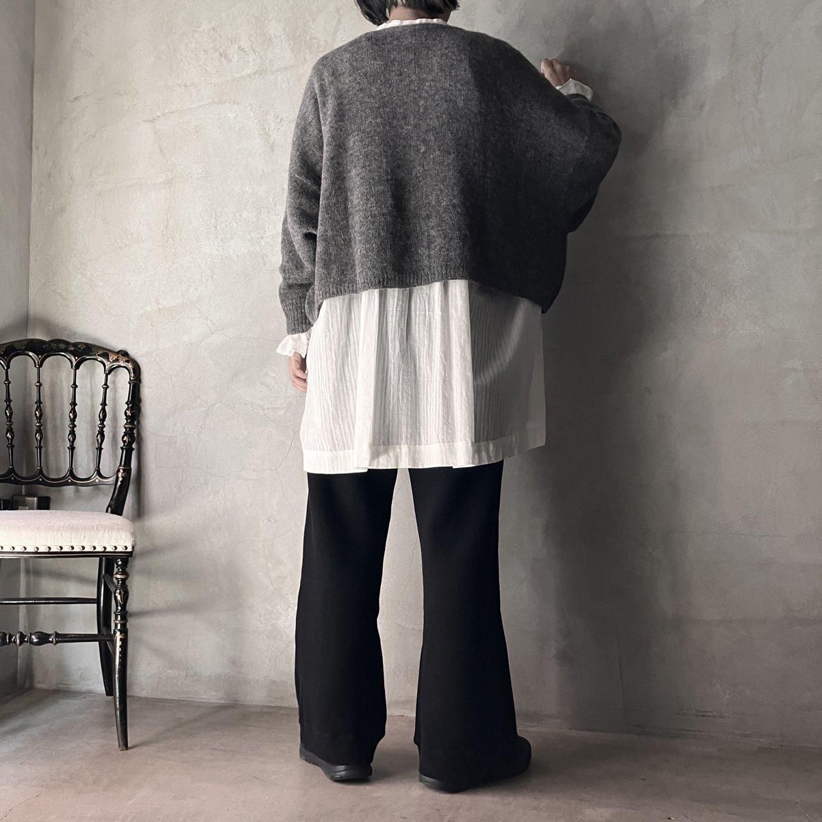 suzuki takayuki alpaca knitted capeʥ業 ѥ ˥åƥɥסHeather charcoal