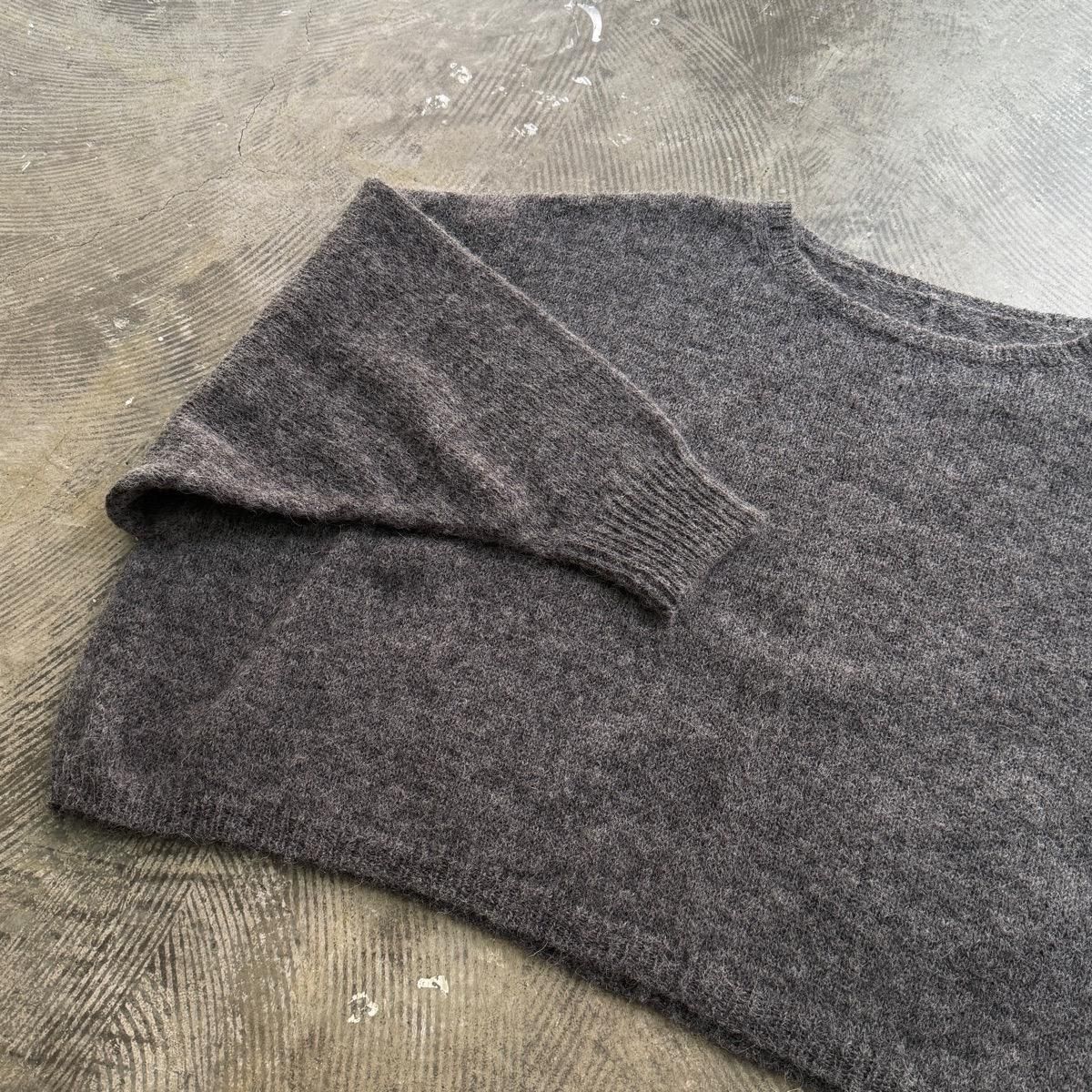 suzuki takayuki alpaca knitted capeʥ業 ѥ ˥åƥɥסHeather charcoal