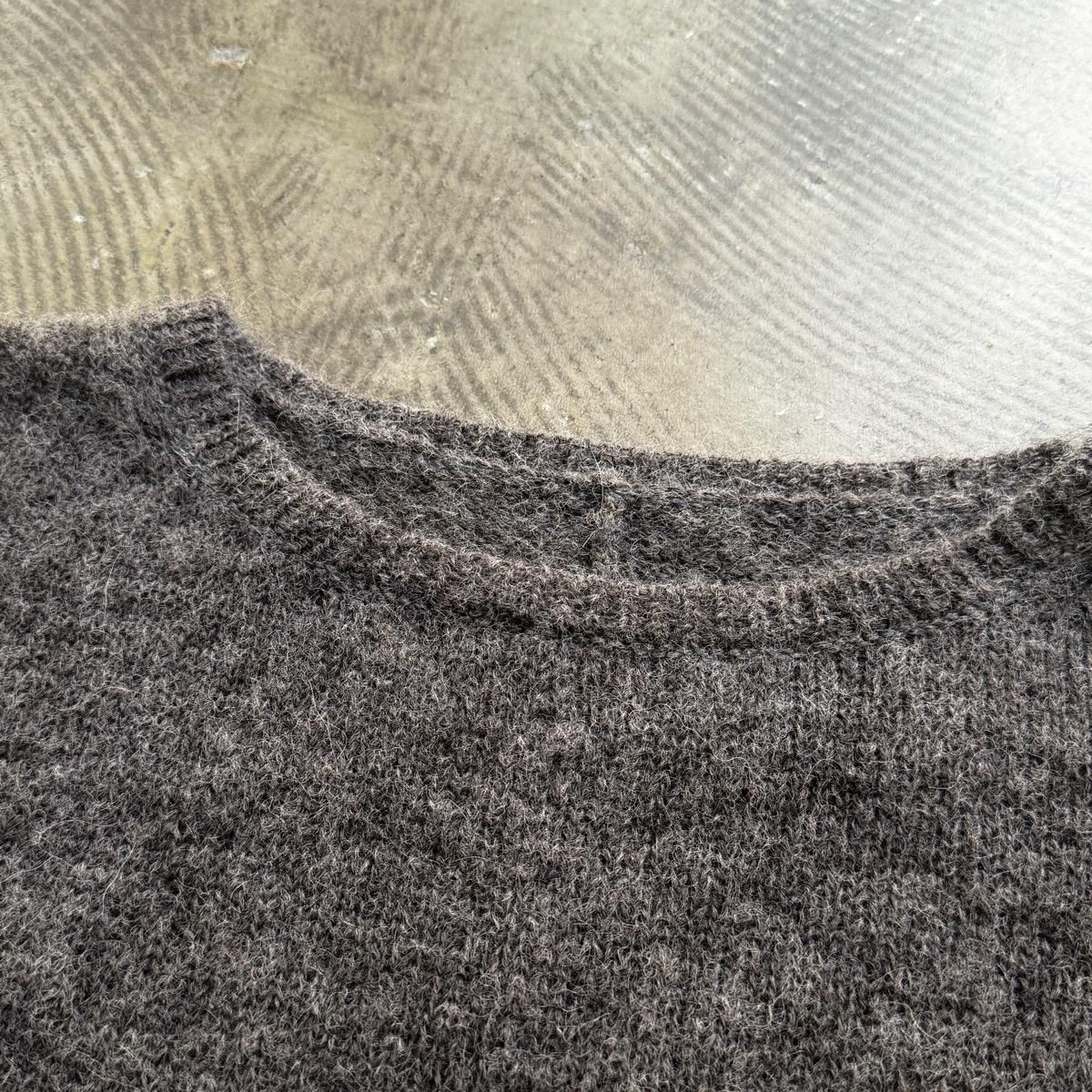 suzuki takayuki alpaca knitted capeʥ業 ѥ ˥åƥɥסHeather charcoal