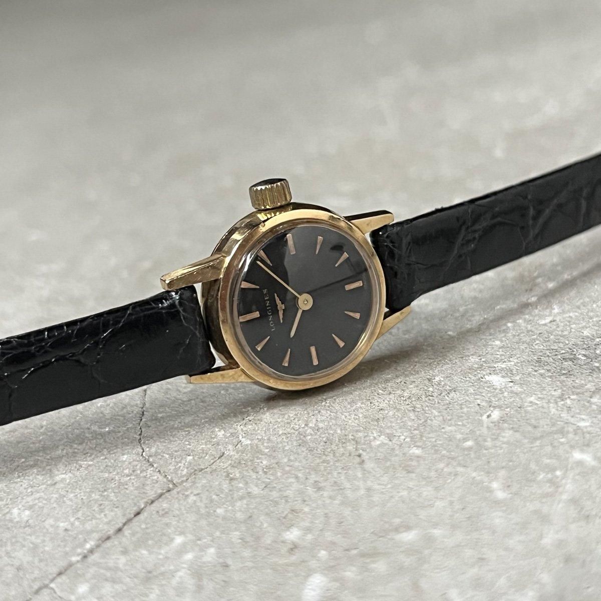 LONGINES(ロンジン)18KYG 金無垢 ラウンドケース 黒文字盤 LONGINES(ロンジン)18KYG 金無垢 ラウンドケース 黒文字盤