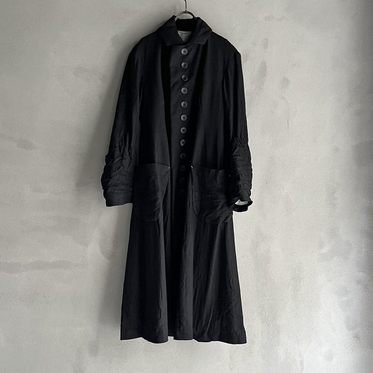 HALLELUJAH ハレルヤウールロングコート 黒 PaulHarnden系 HALLELUJAH 10, early 20th c. Manteau（ハレルヤ マント 1900
