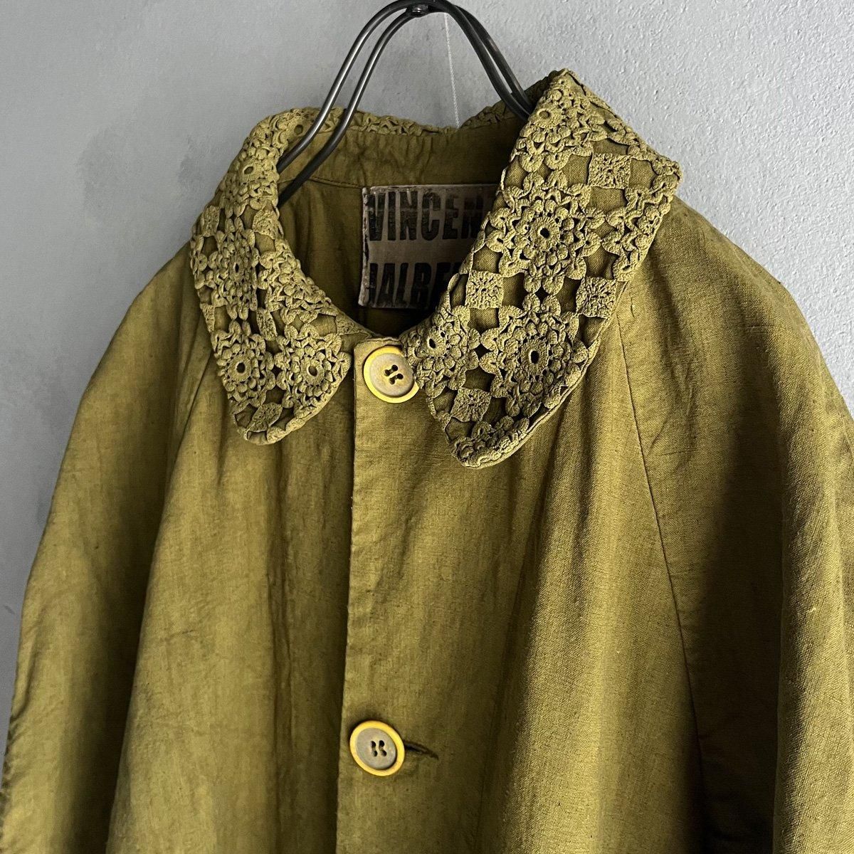 VINCENT JALBERT Lace Collar Coat (󥻥 ١ 졼顼  ) Khaki