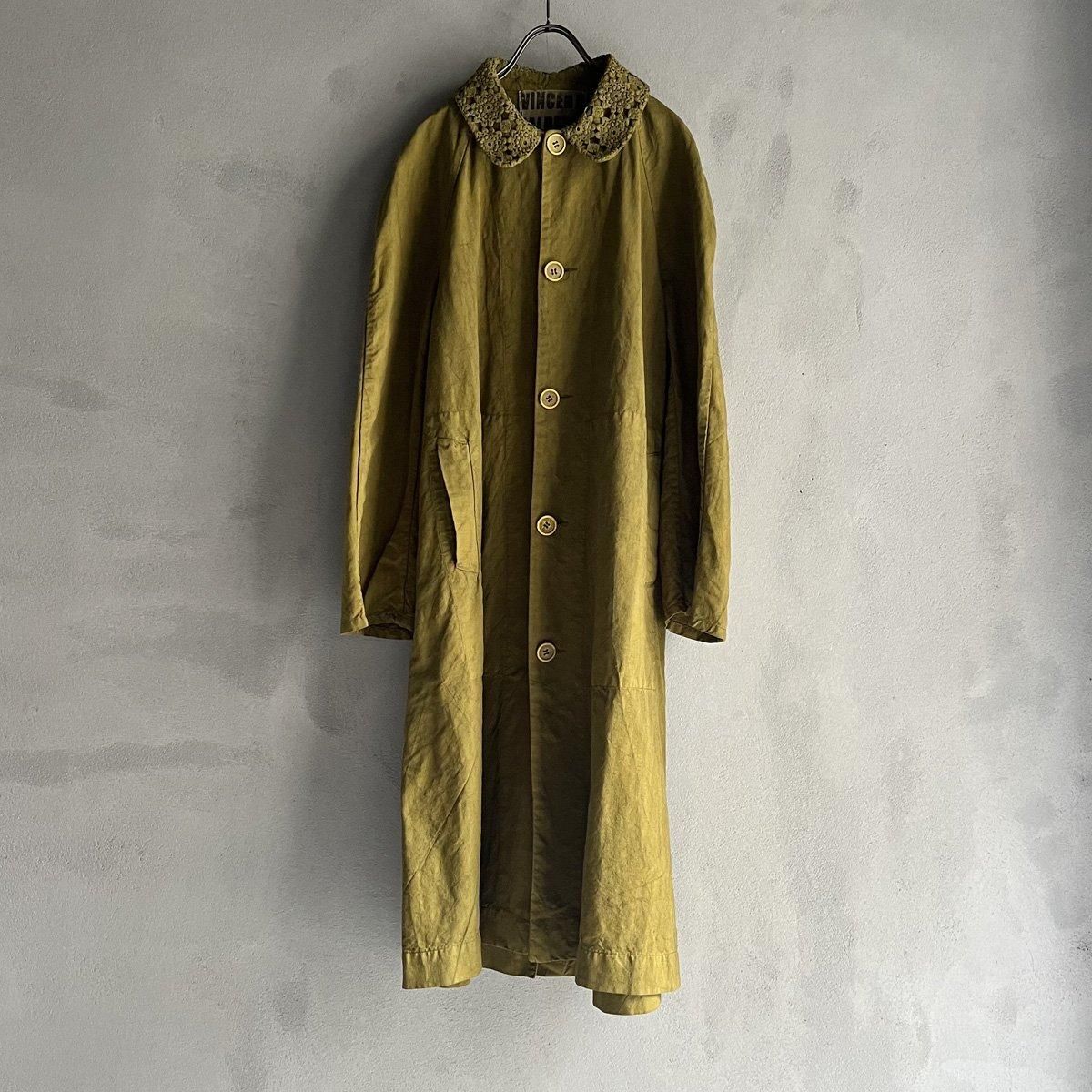 VINCENT JALBERT Lace Collar Coat (󥻥 ١ 졼顼  ) Khaki