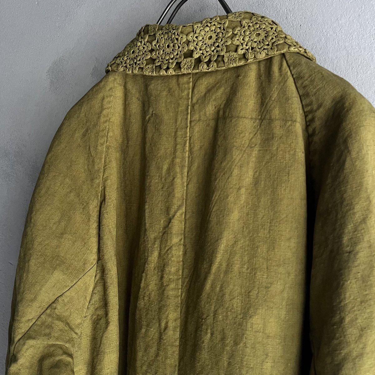 VINCENT JALBERT Lace Collar Coat (󥻥 ١ 졼顼  ) Khaki