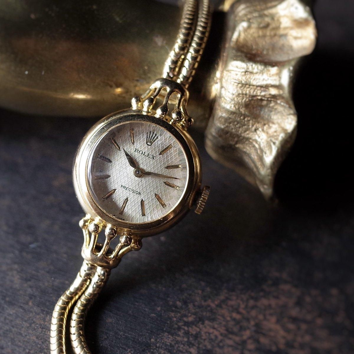 <img class='new_mark_img1' src='https://img.shop-pro.jp/img/new/icons13.gif' style='border:none;display:inline;margin:0px;padding:0px;width:auto;' />1957ǯ ROLEX PRECISIONʥå ץ쥷18KYG 饰 ֥쥹